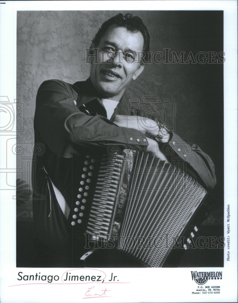 1995 Entertainer Santiago Jimenez, Jr. - Historic Images