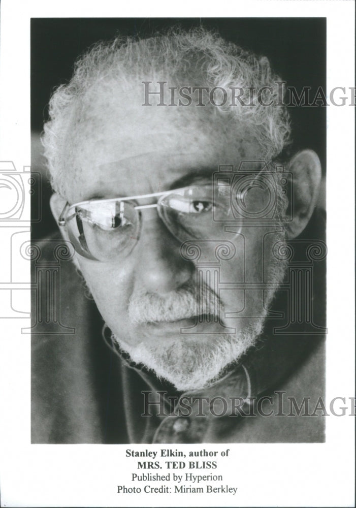 1995 Stanley Elkin Author Mrs Ted Bliss - Historic Images