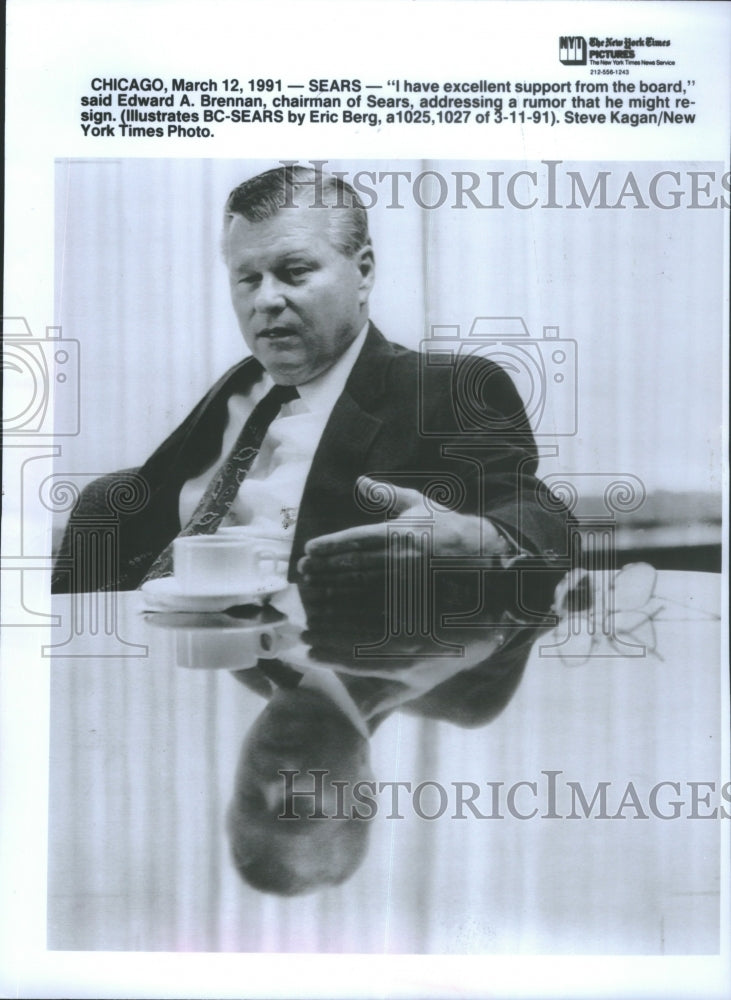 1991 Edward Brennan Executive Sears Roebuck - Historic Images