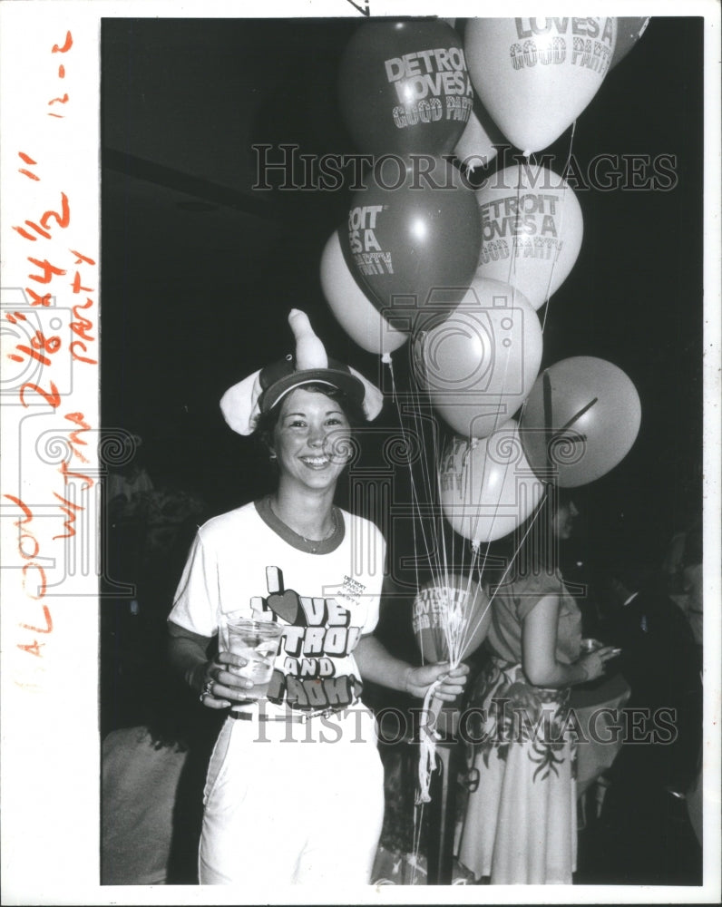 1980 Press Photo Karen Mackey republican Natl Party- RSA21287 - Historic Images