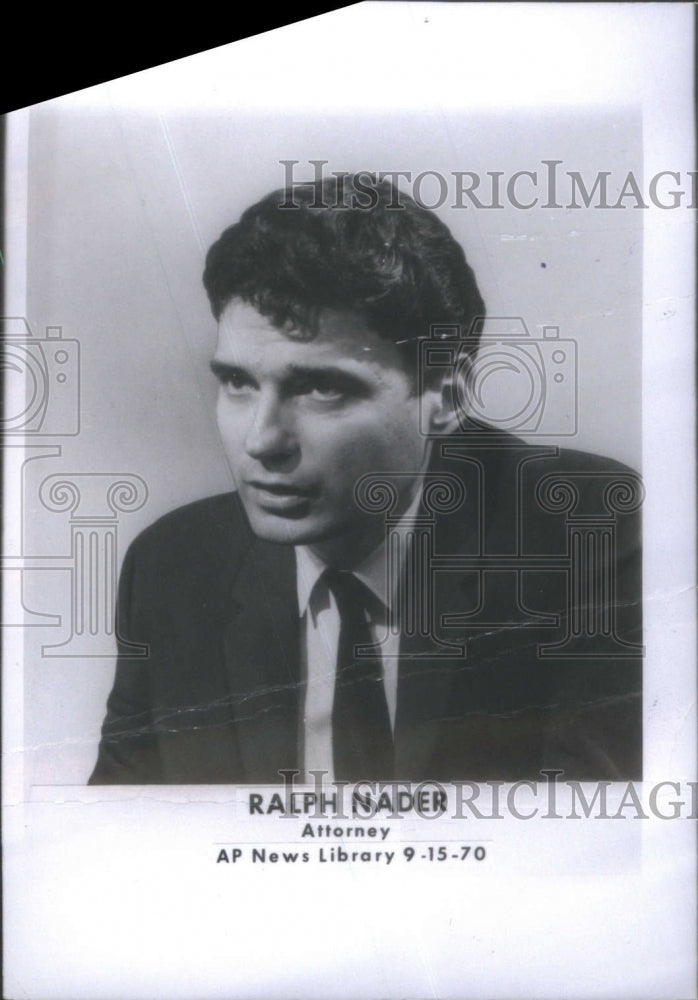 1970 Press Photo Ralph Nader America political Author- RSA21353 - Historic Images