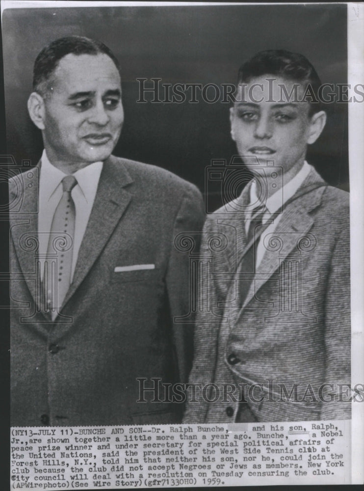 1959  Ralph Bunche American Political Scien-Historic Images