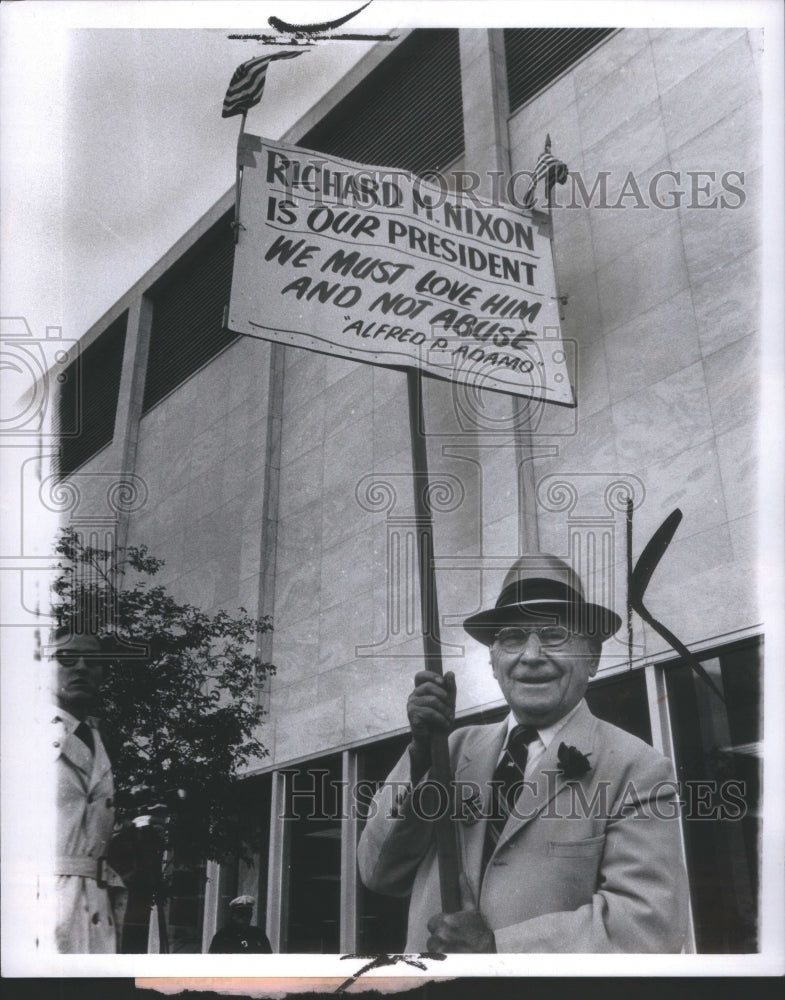 1971 Press Photo American President Richard Nixon Detro - Historic Images