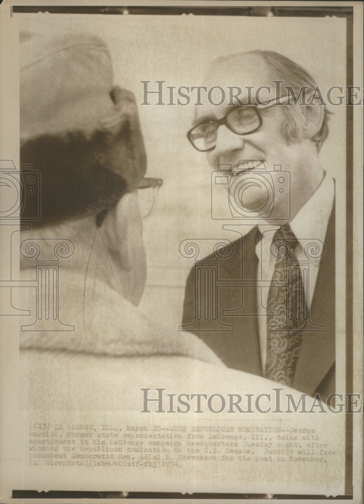 1974 George Burditt representative LaGrange-Historic Images