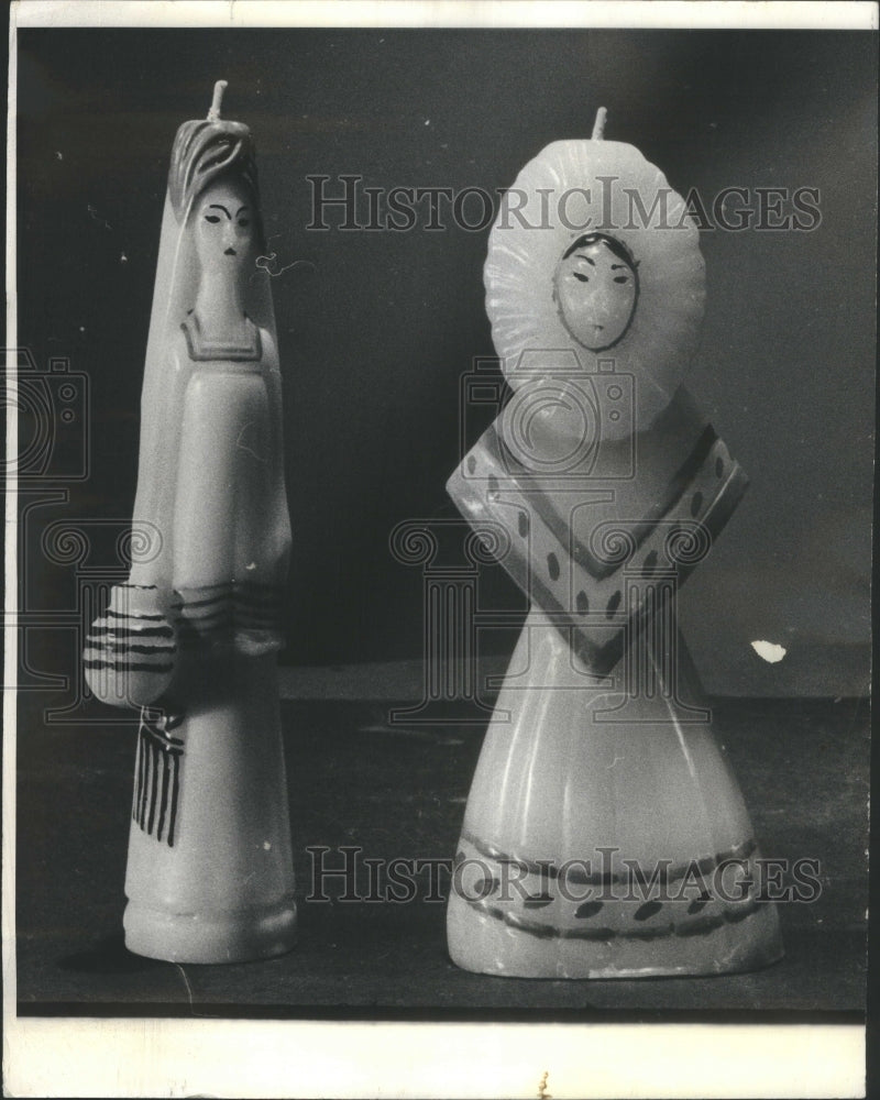 1966 Candle Shape Size Large - Historic Images