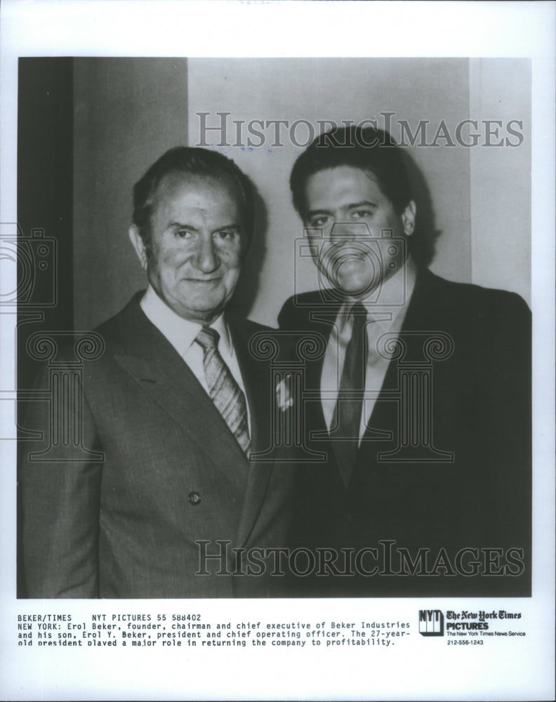 1984 Erol Beker Chairman President - Historic Images