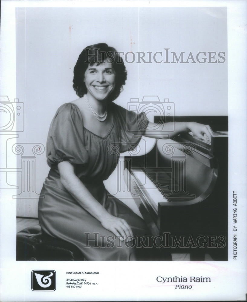 1984 Press Photo Pianoist Cynthia Raim - Historic Images