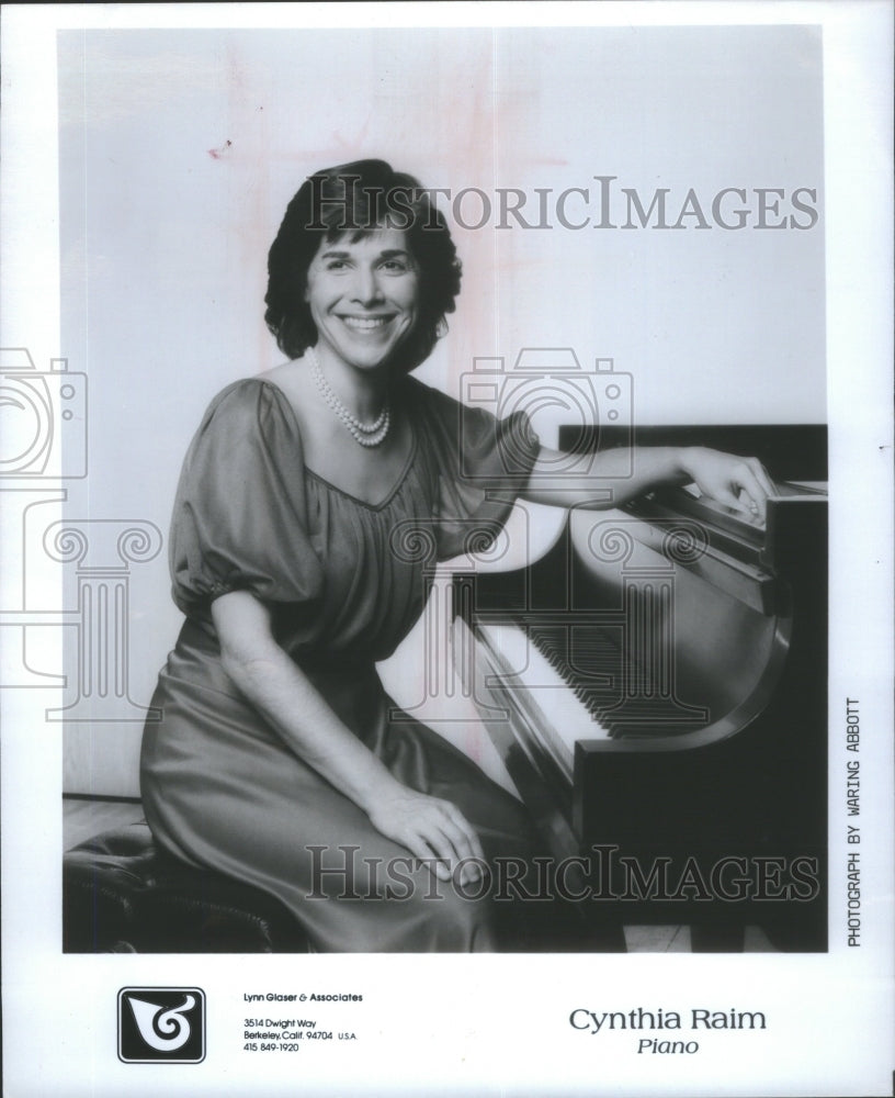 1987 Cynthia Raim Pianist Musician - Historic Images