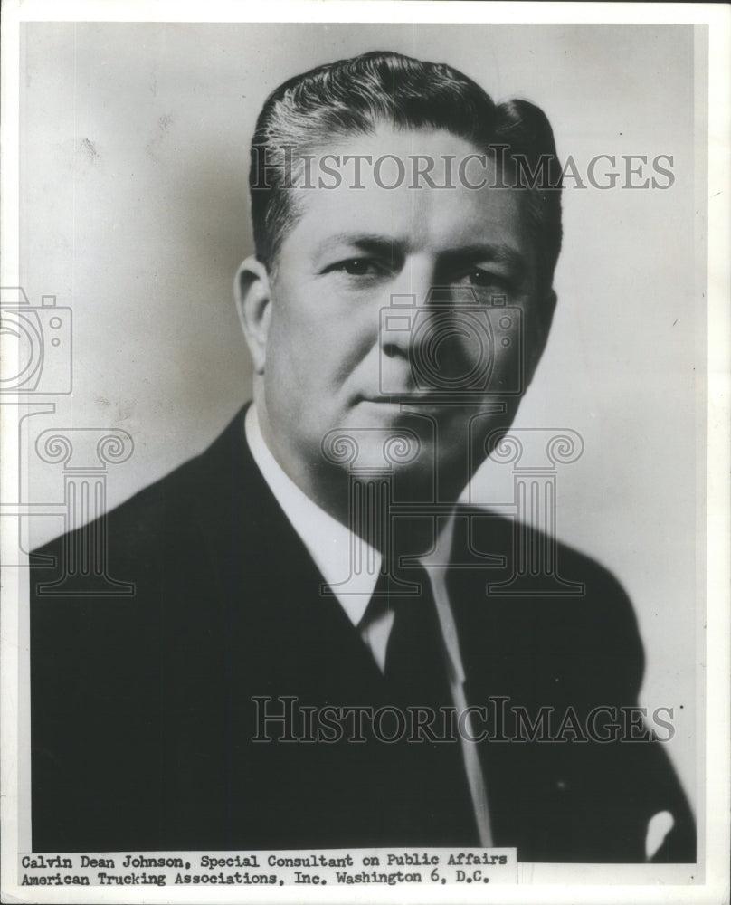 1964 Calvin Dean Johnson Public Consultant - Historic Images