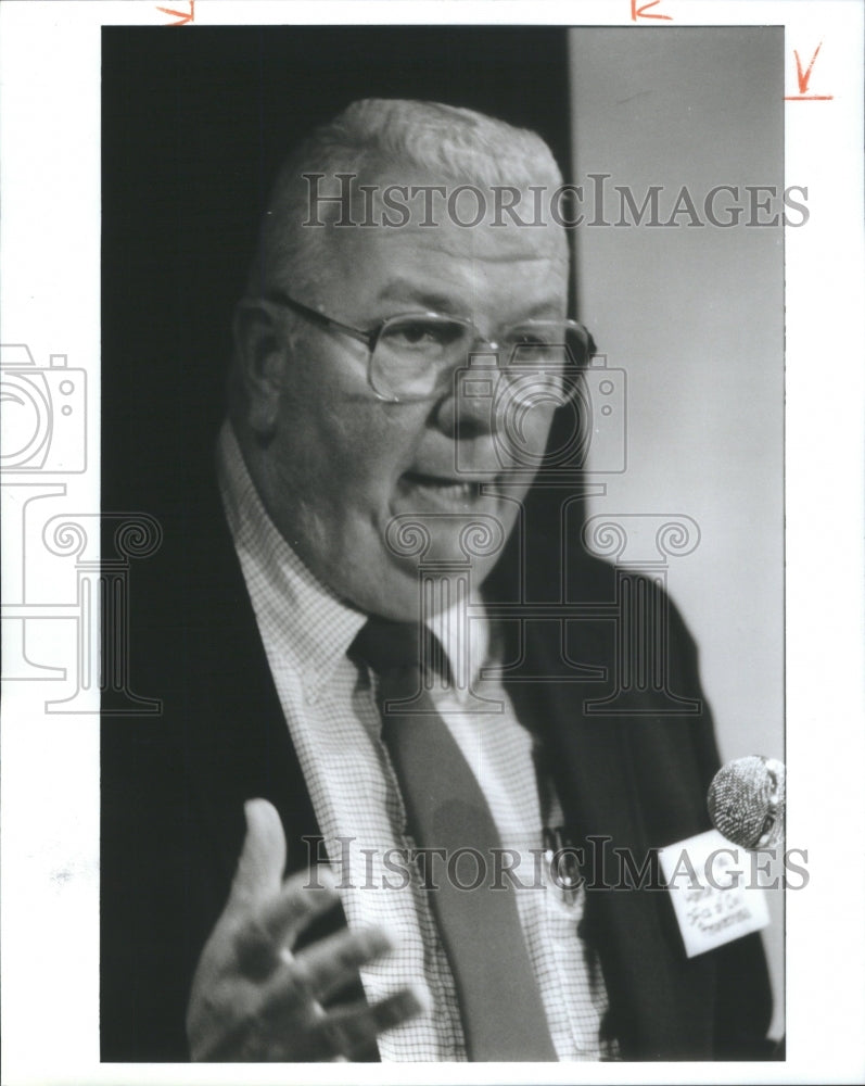 1986 Press Photo David Kay Monroe County Michigan Execu - Historic Images