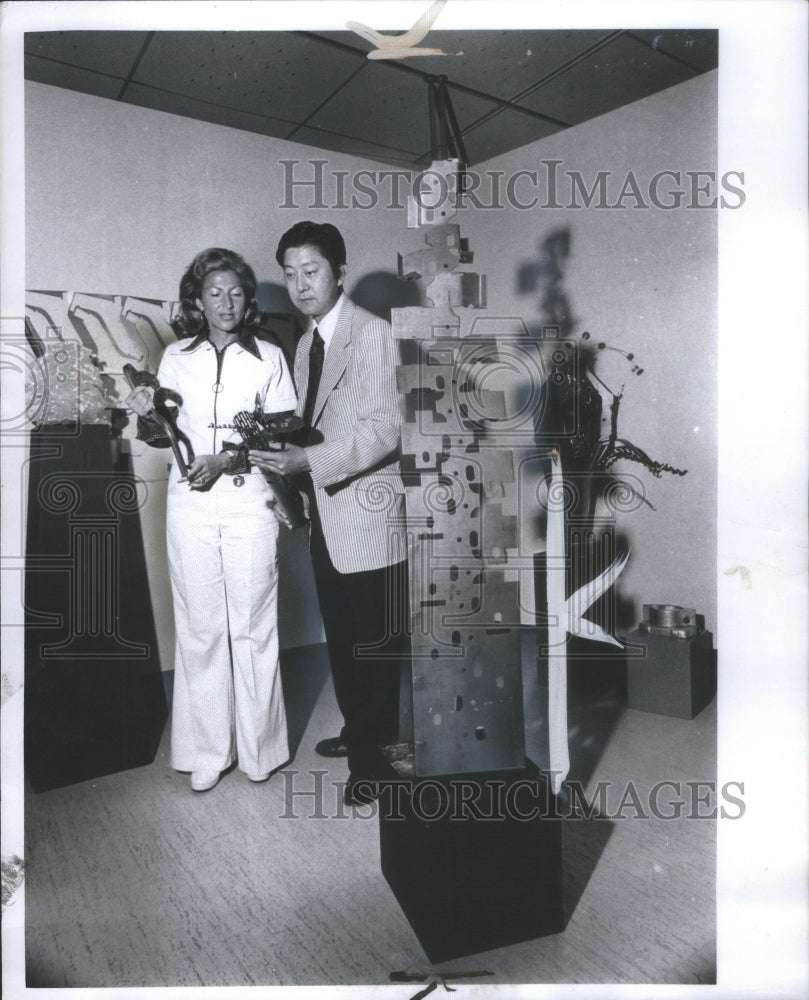 1973 Mrs. Jack Kaufman Kiichi Usui Art Gall - Historic Images