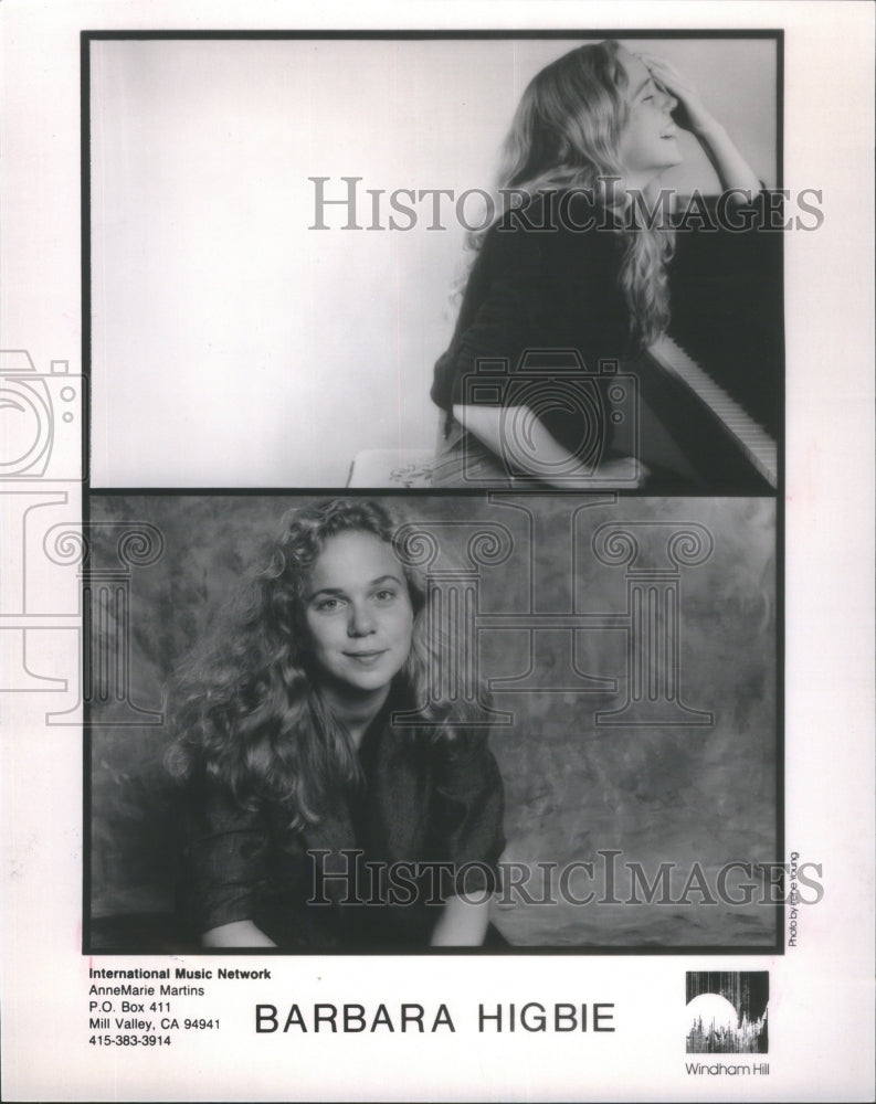 1986 Press Photo Barbara Higbie Pianist Composer- RSA22307 - Historic Images