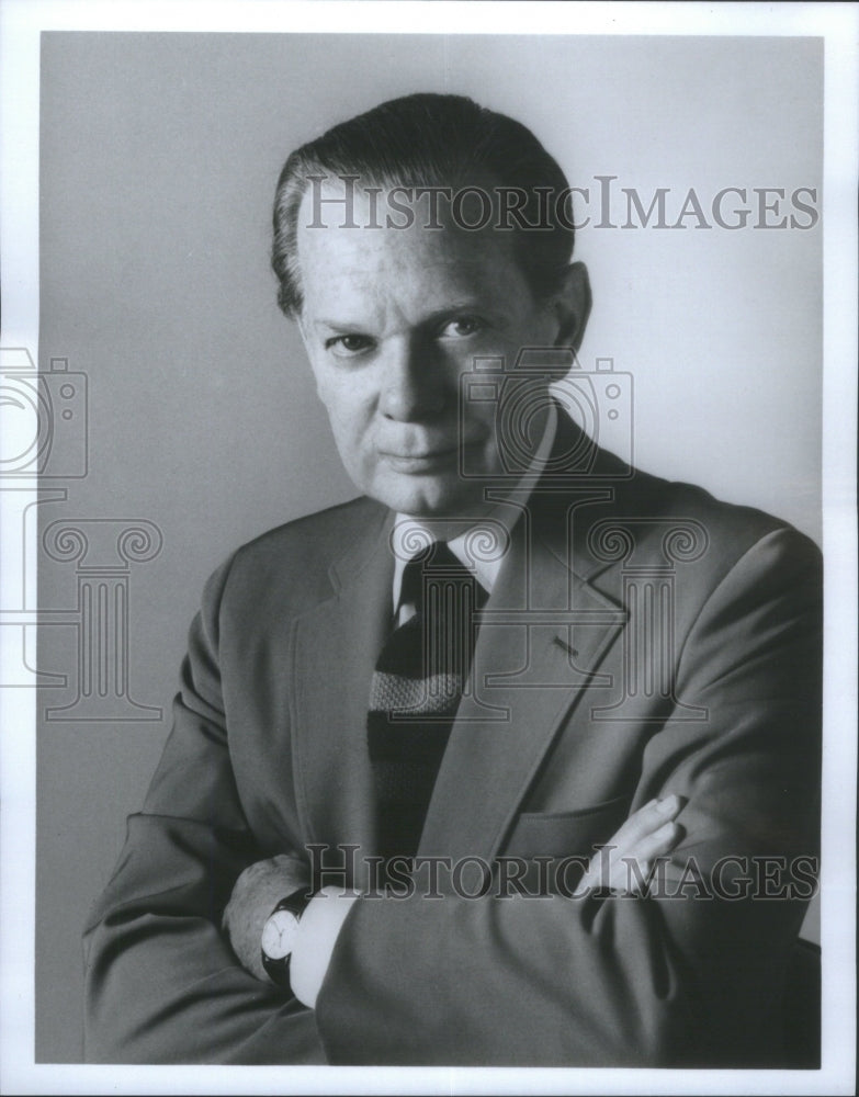 1988 Press Photo Newscaster David Brinkley- RSA22547 - Historic Images