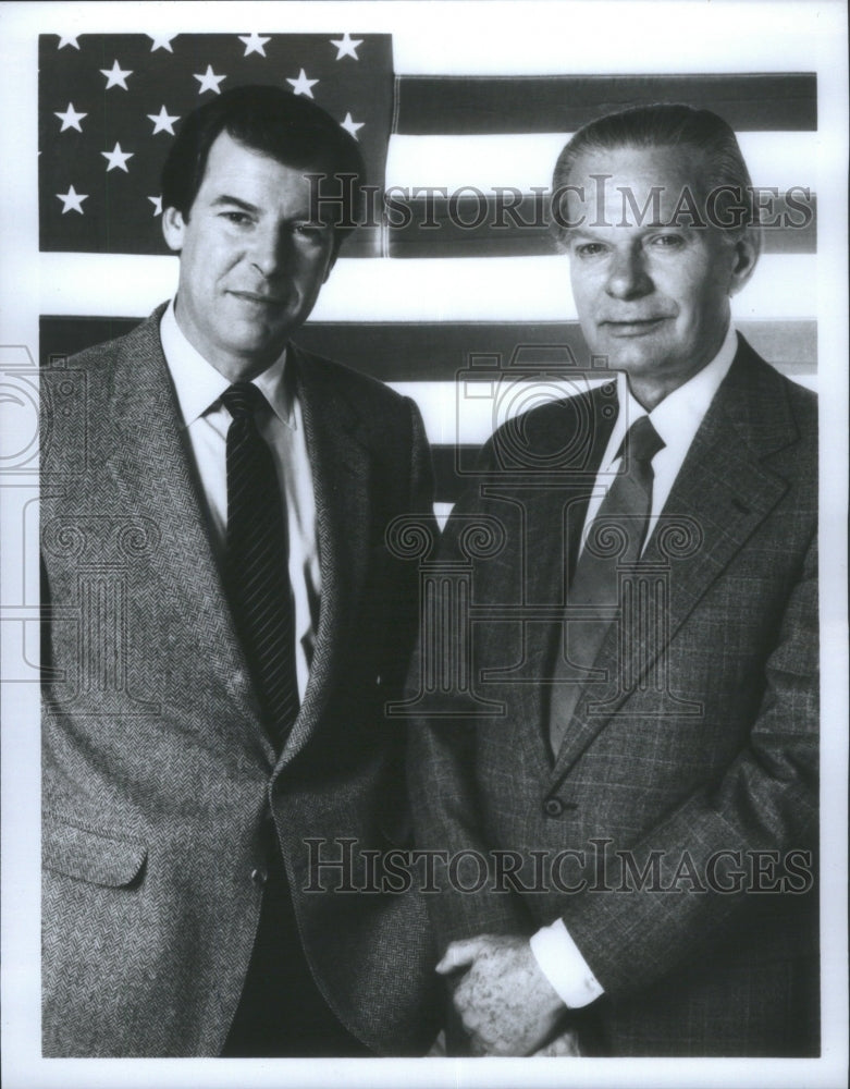 1988 Press Photo David Brinkley American Newscaster NBC- RSA22551 - Historic Images