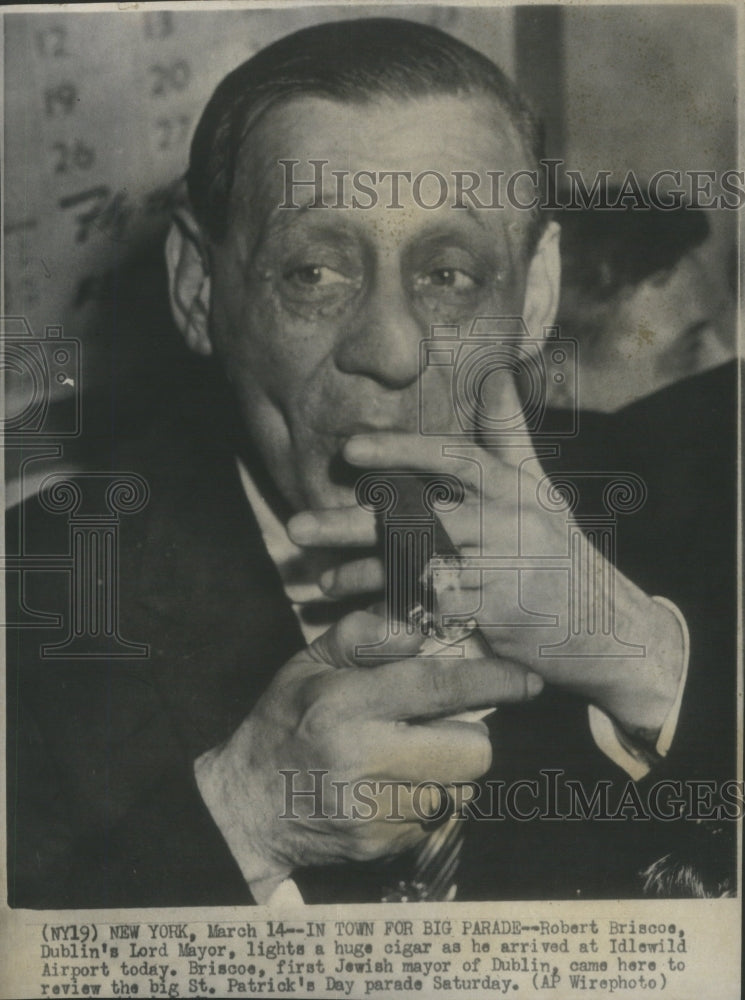 1957 Robert Briscoe Dublin Lord Mayor - Historic Images