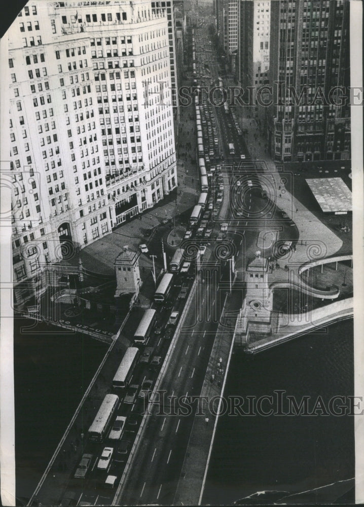 1970 Illinois Chicago Area Traffic Jam Mich-Historic Images