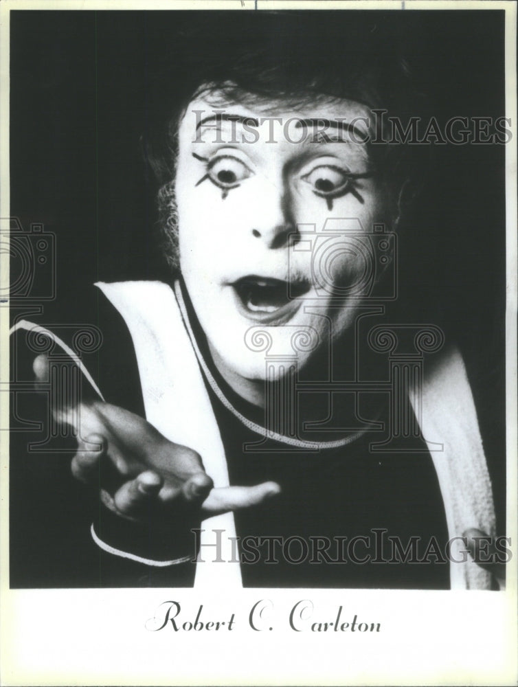 1986 Robert C Carleton Unicorn Mime Ensembl - Historic Images