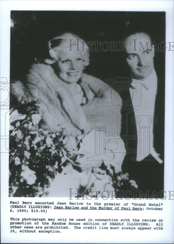 1990 Press Photo Paul Bern Escorted Jean Harlow Grand H- RSA23193 - Historic Images