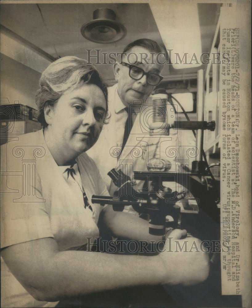 1971 Leon Dmochowski Virology Elizabeth - Historic Images