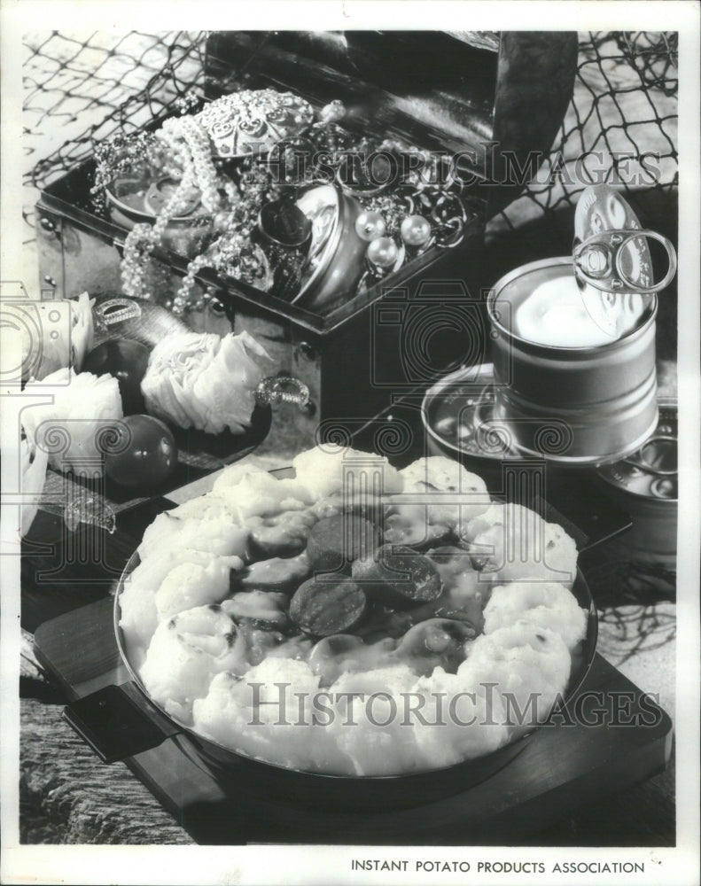 1971 Clever Hot Dog Casserole favorite for-Historic Images