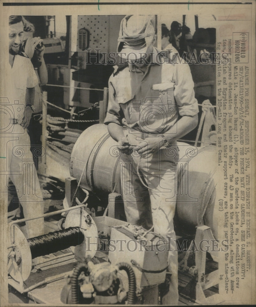 1974 Press Photo Jean Masuy Skipper-Gardenia Looks-Demo - Historic Images