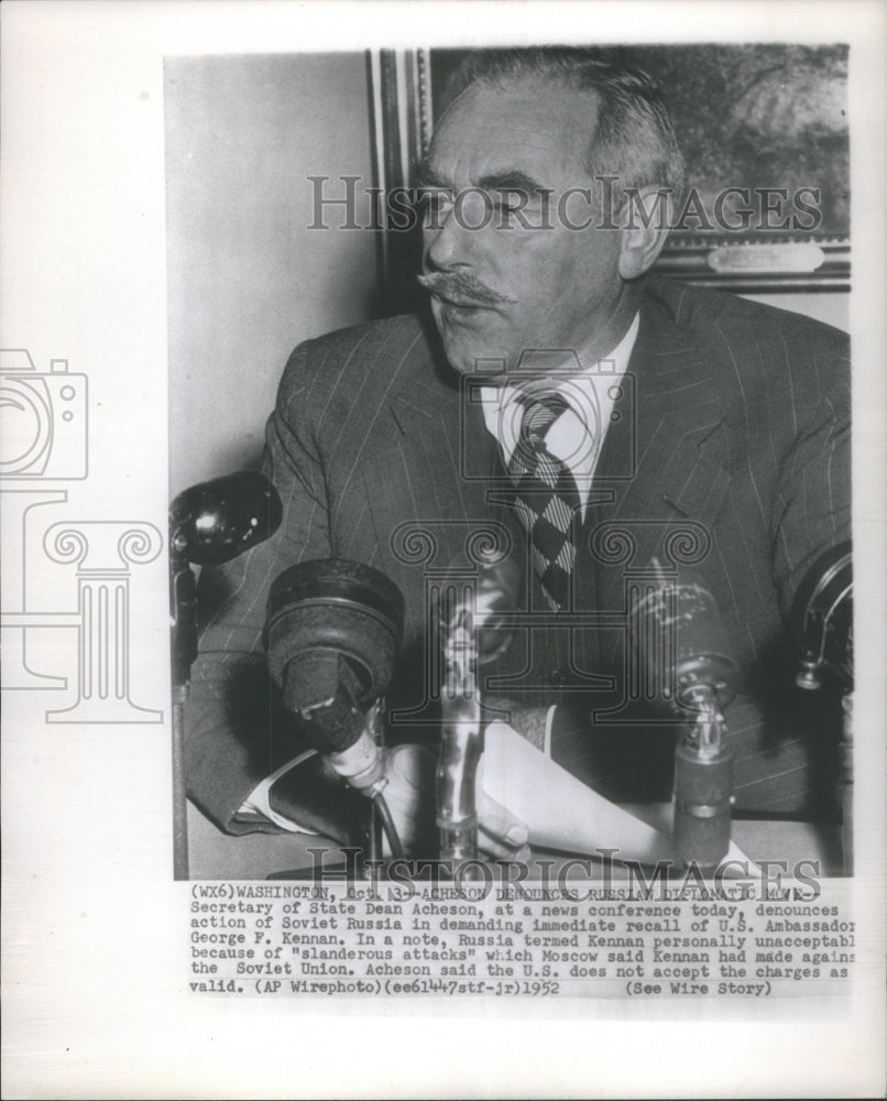 1952 Dean Acheson Soviet Russia Washington-Historic Images