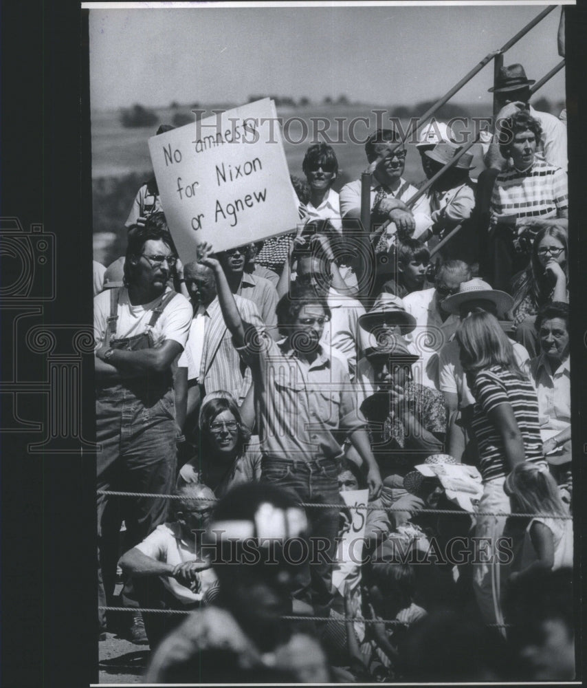 1973 Press Photo Spiro Agnew people strike participate- RSA23715 - Historic Images