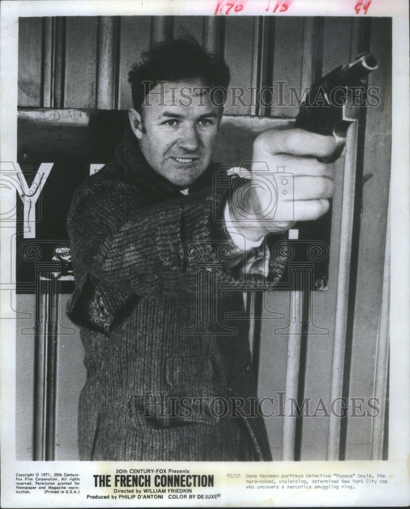 1975 Press Photo Gene Hackman portrays Doyle Popeye - Historic Images