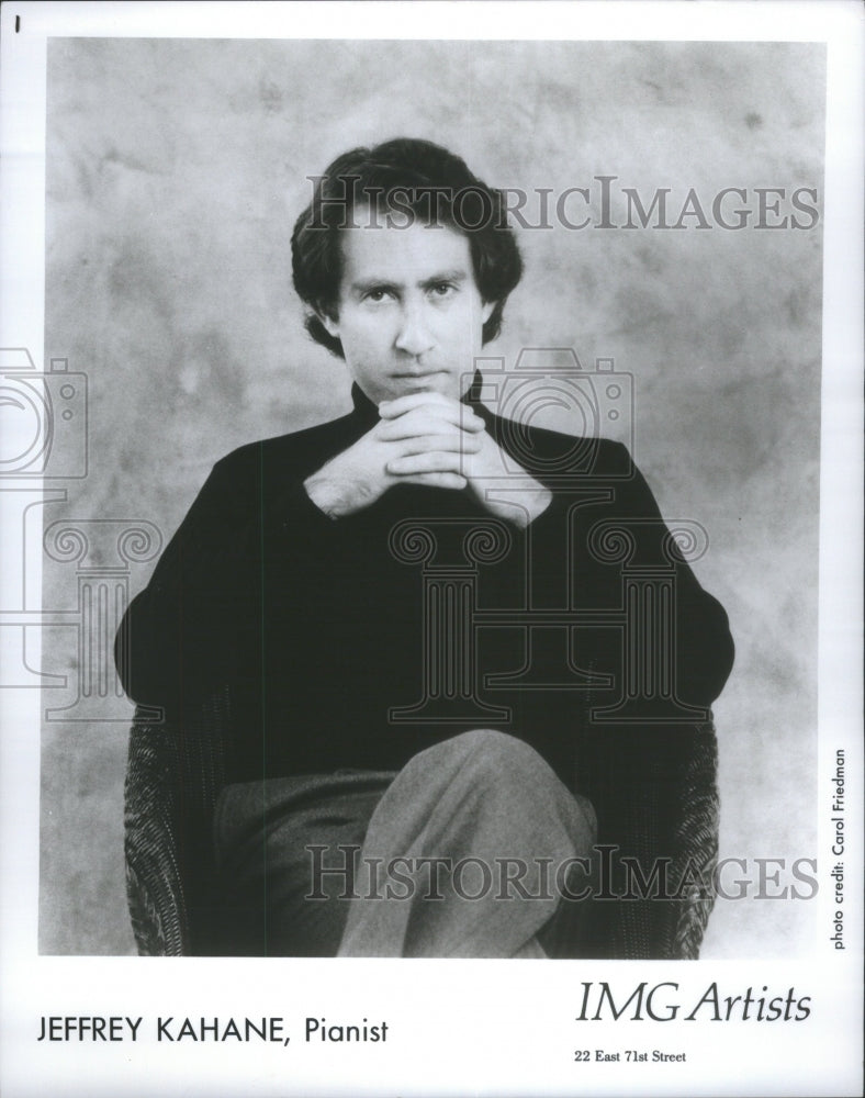 1989 Press Photo Jeffrey Kahane American Classical Musi- RSA23769 - Historic Images