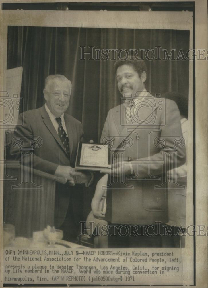 1971 Kivie Kaplan Webster Thompson NAACP-Historic Images