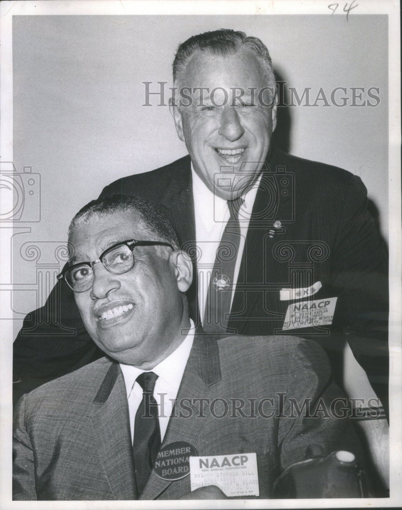 1965 Press Photo Kivie Kalpan Bishop Spottswood NAACP- RSA23961 - Historic Images