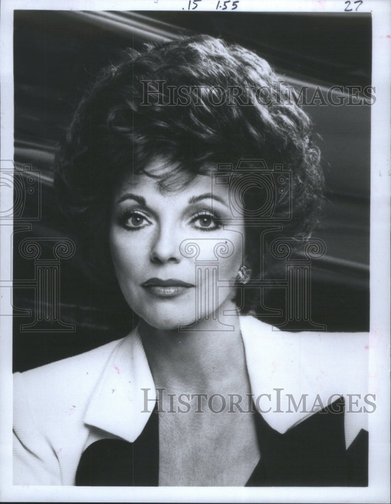 1988 Press Photo Joan Henrietta Collins English actress- RSA24043 - Historic Images