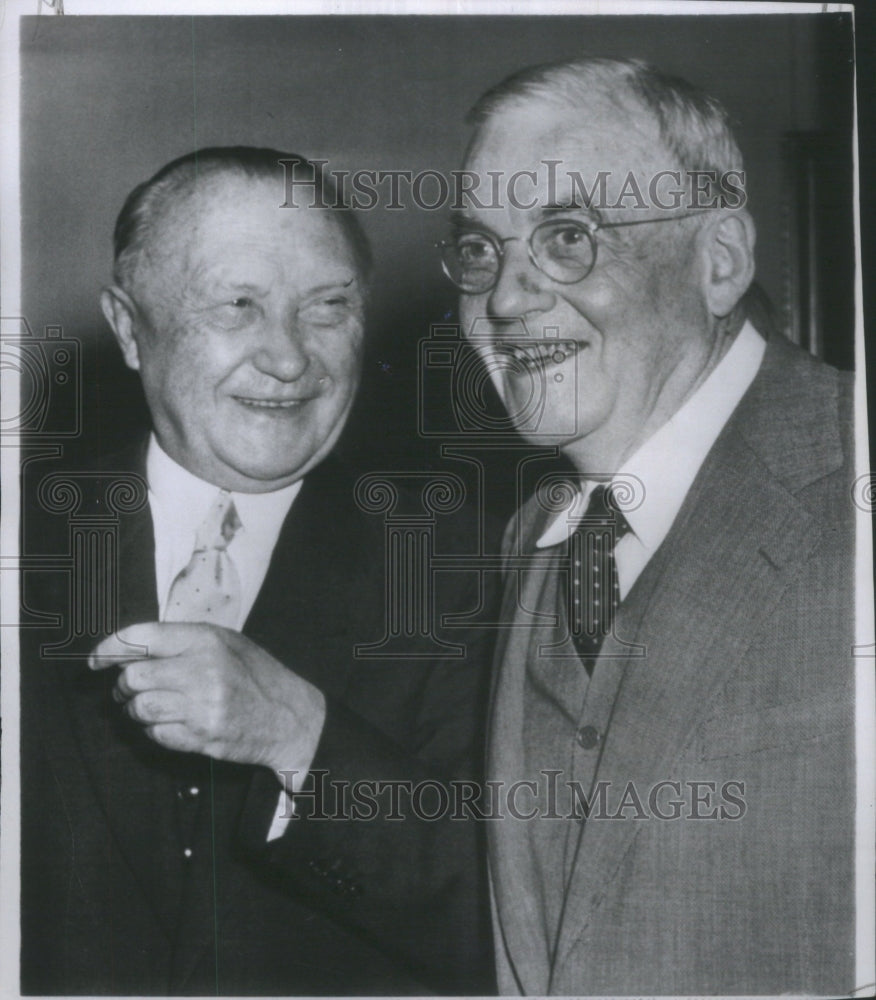 1955 Press Photo Konrad Adenauer West German Dulles- RSA24097 - Historic Images