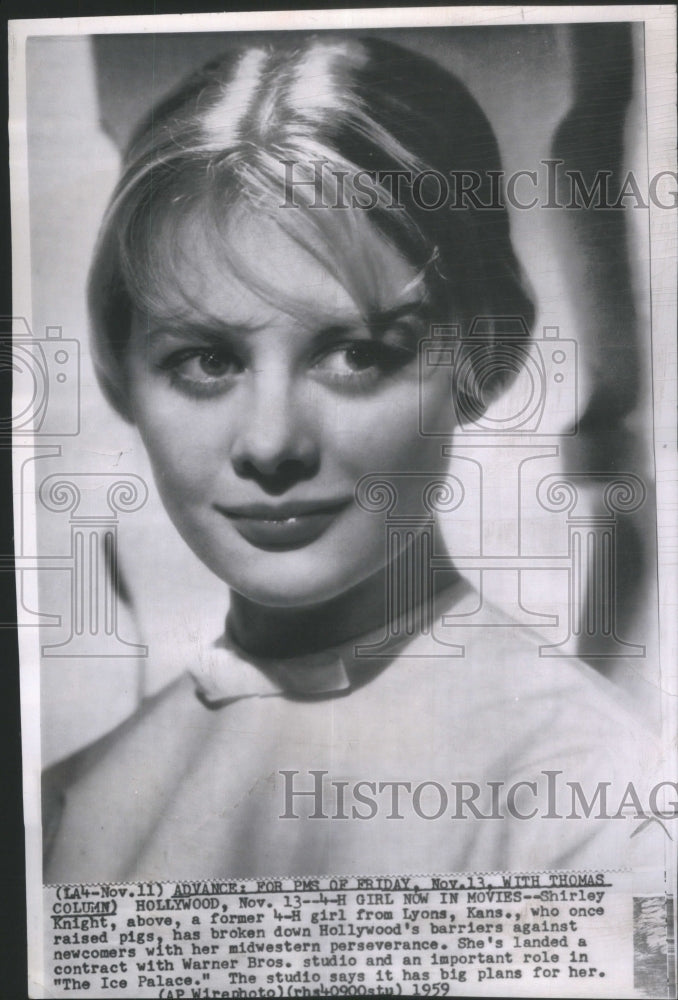 1959 Shirley Knight American Film TV Actres - Historic Images