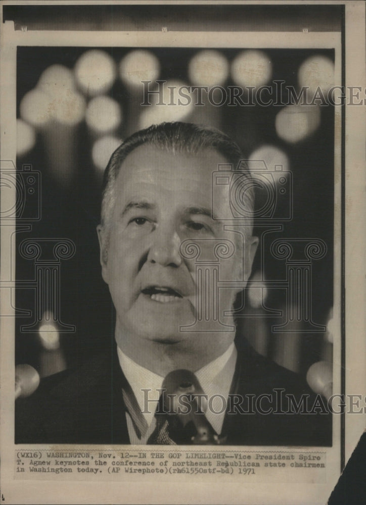 1971 U.S. Vice President Spiro T. Agnew - Historic Images