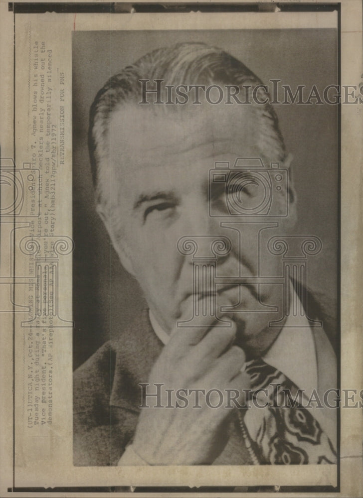 1972 Vice President Spiro Agnew Rally Rome-Historic Images