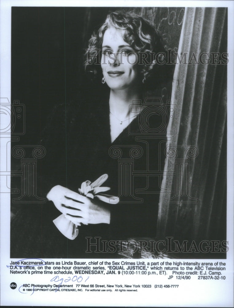 Press Photo Jane Kaczmarek Linda Bauer Sex Crimes Unit - Historic Images