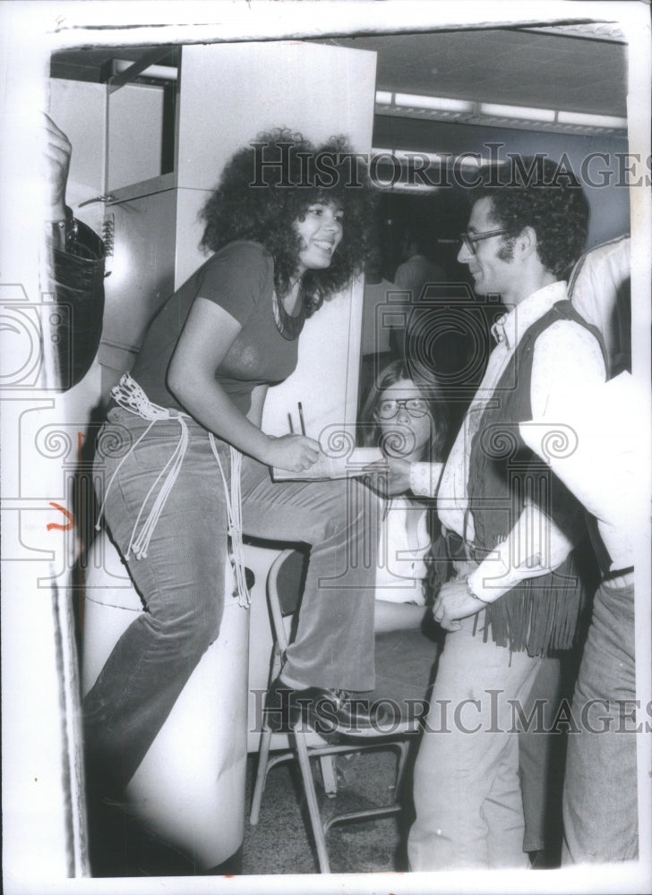 1971 Press Photo Marilou Smith in Detroit Election.- RSA24723 - Historic Images