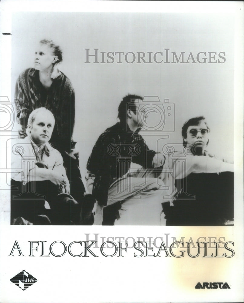 1986 Press Photo Flock Of Seagulls British New Wave Ban- RSA24843 - Historic Images