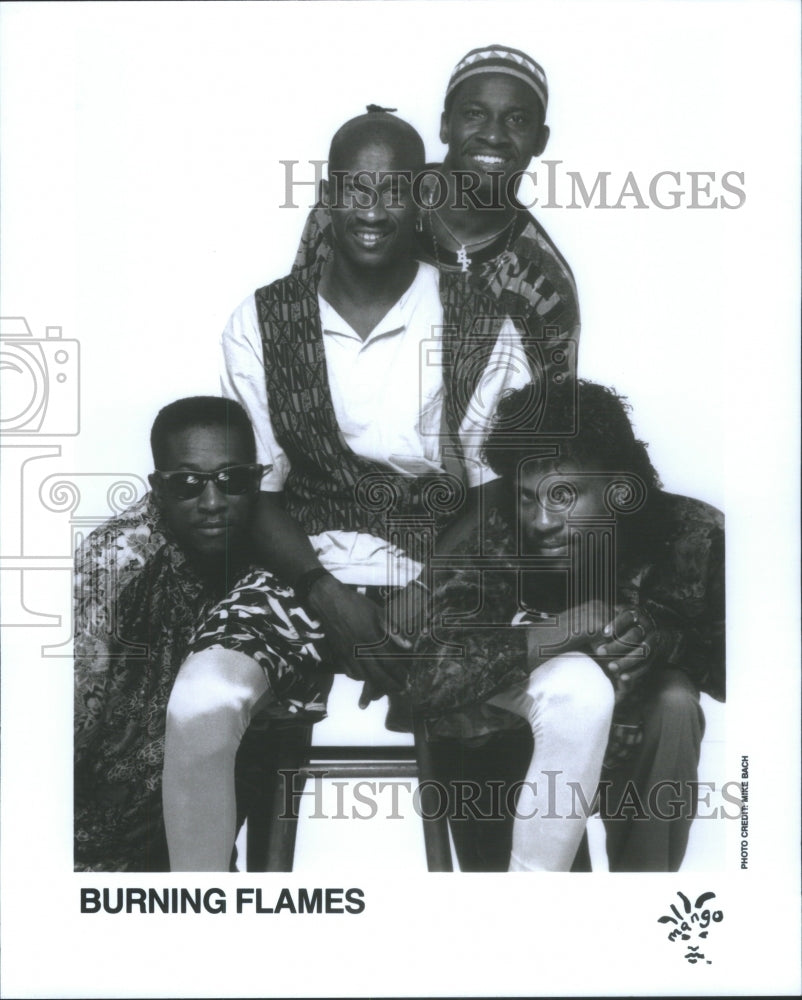 1992 Burning Flames music group entertainer - Historic Images