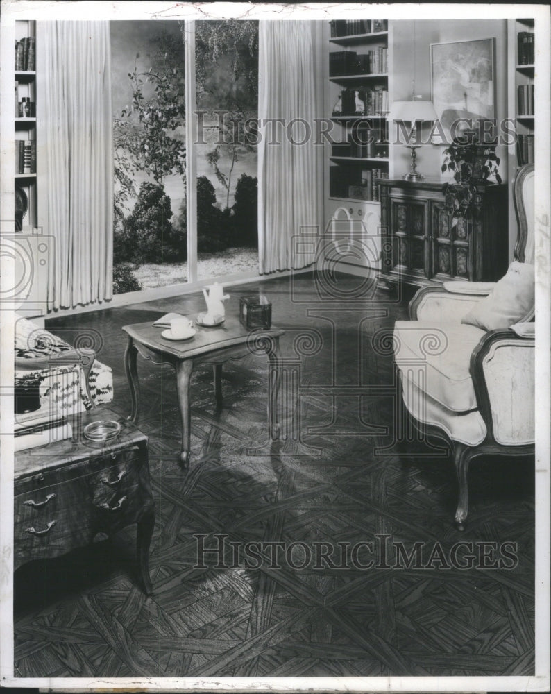 1977 Press Photo Parquet Floors make a beautiful additi- RSA25273 - Historic Images