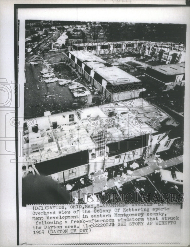 1969 Press Photo Aerial View Colony Of Kettering Apartm- RSA25317 - Historic Images