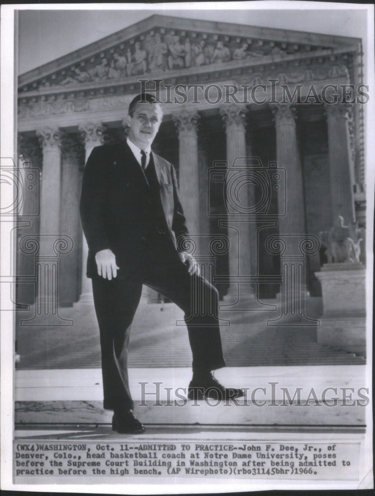 1966 John F. Dee, Jr., Of Denver In Front O - Historic Images