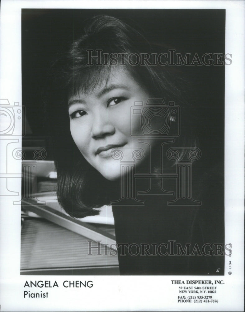 1993 Press Photo Canadian Pianist Solist Anglea Cheng- RSA25601 - Historic Images