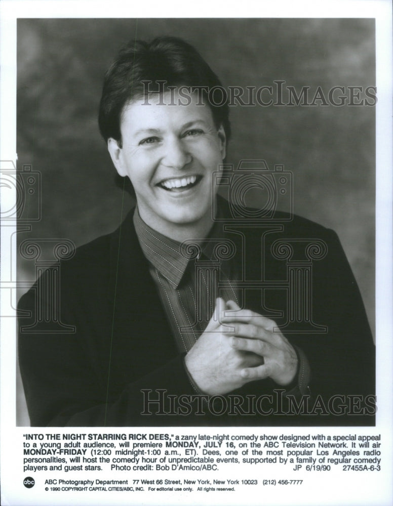 1990 Rick Dees American Comedic Performer R - Historic Images