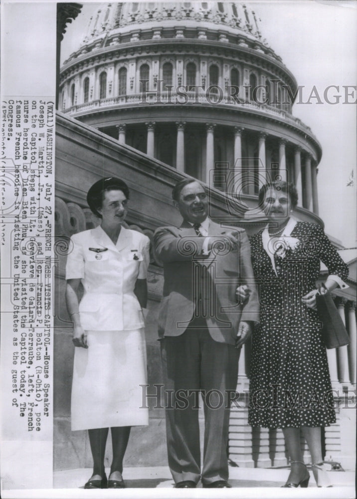 1954 Press Photo House Speaker Joseph Martin Jr Rep Fra- RSA25737 - Historic Images