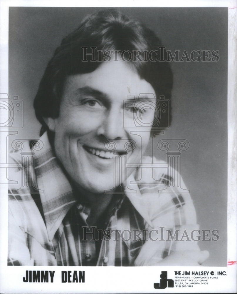 1980 Press Photo Jimmy Ray Dean American Music Singer- RSA25795 - Historic Images