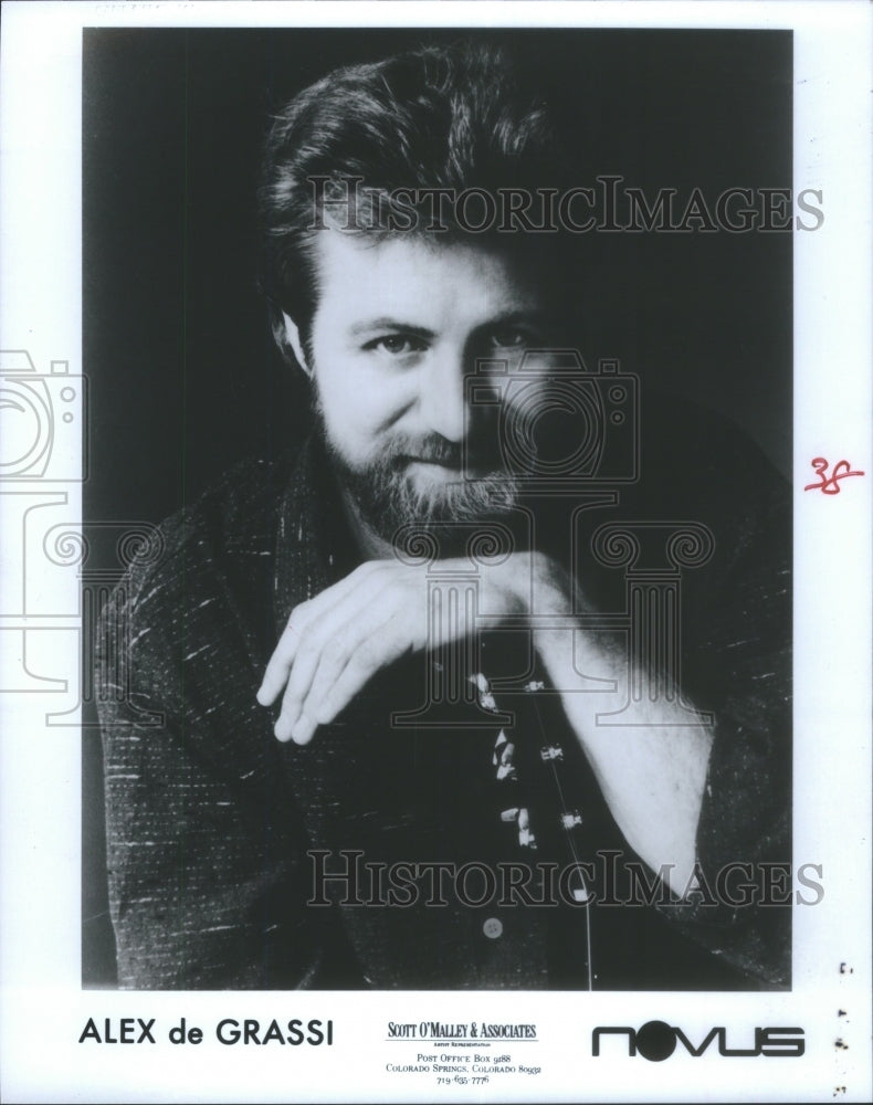 1983 Press Photo Alex de Grassi, Guitarist- RSA26055- Historic Images