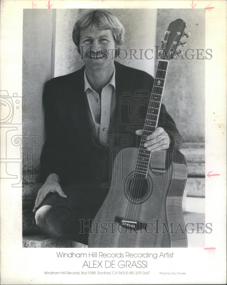 1981 Alex De Grassi American Guitarist - Historic Images