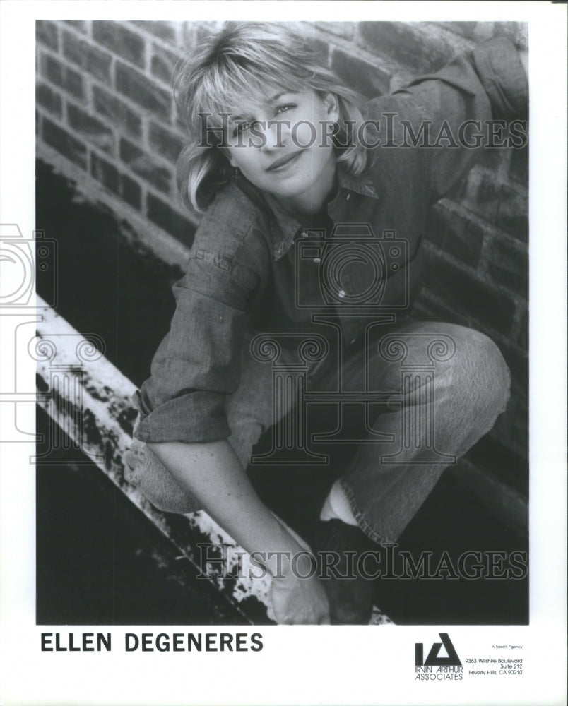 1992 Ellen DeGeneres American Comedienne &amp; - Historic Images